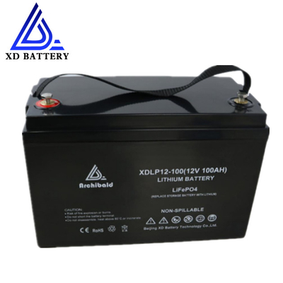 batería profunda del ciclo de 100ah 12v Lifepo4 para RVs Motorhomes baterías de la caravana del litio de 12 voltios