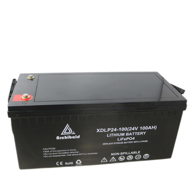 Vida de ciclo larga del OEM/del ODM de la batería 24v 100ah de los barcos Lifepo4